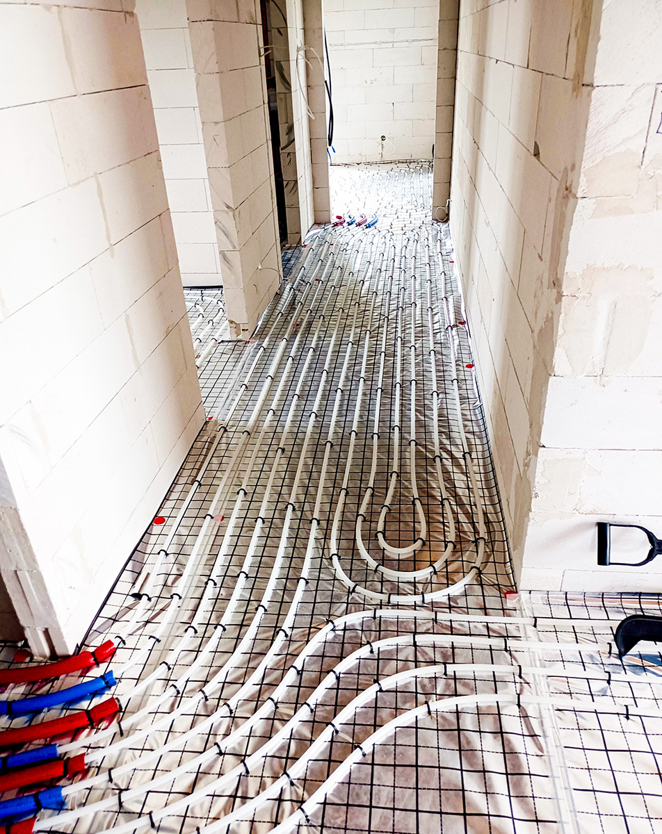 Instalacja ogrzewania podłogowego Instalacja ogrzewania podłogowego